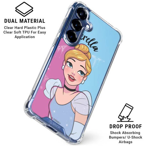 Disney Princess Cinderella Art Galaxy S25 Clear Case